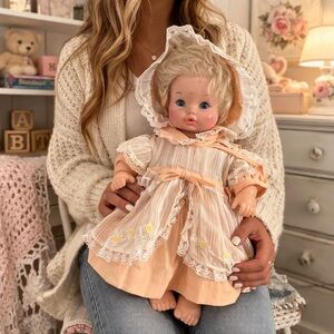 1960s‎ Eegee Storybook Baby Sweetums Doll 20” Vinyl Soft Body Nursery Vintage